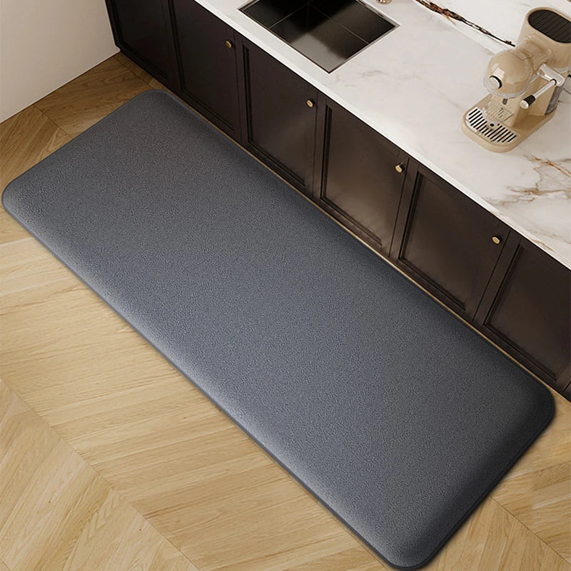 Striped Kitchen Floor Mat, Thickened Polyester, PVC Backing, Absorbent Non-Slip Runner for Bathroom, Bedroom and Kitchen - product view 4
