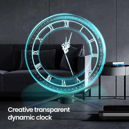 Modern Digital Projector Wall Clock, Circular Plastic LED Design with Swingable LUMINOVA Feature and 14–65cm Sheet Sizes - product view 2