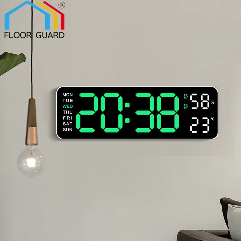 modern digital wall clock - product view 5