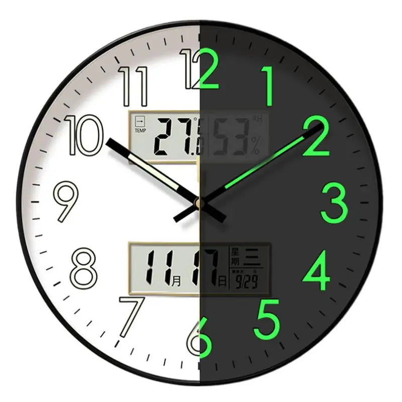 modern digital wall clock - product view 2
