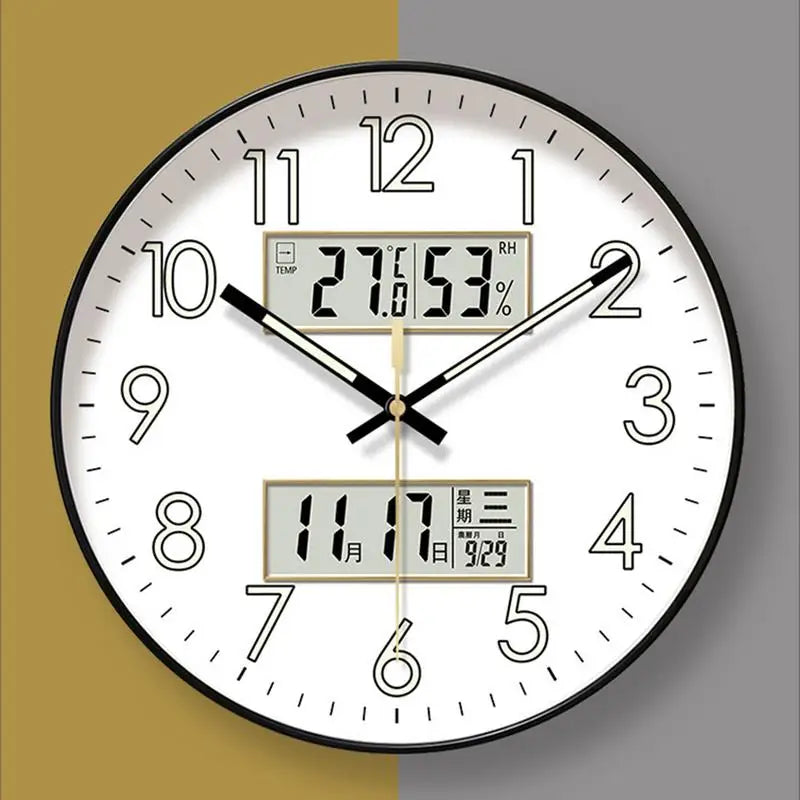 modern digital wall clock - product view 3