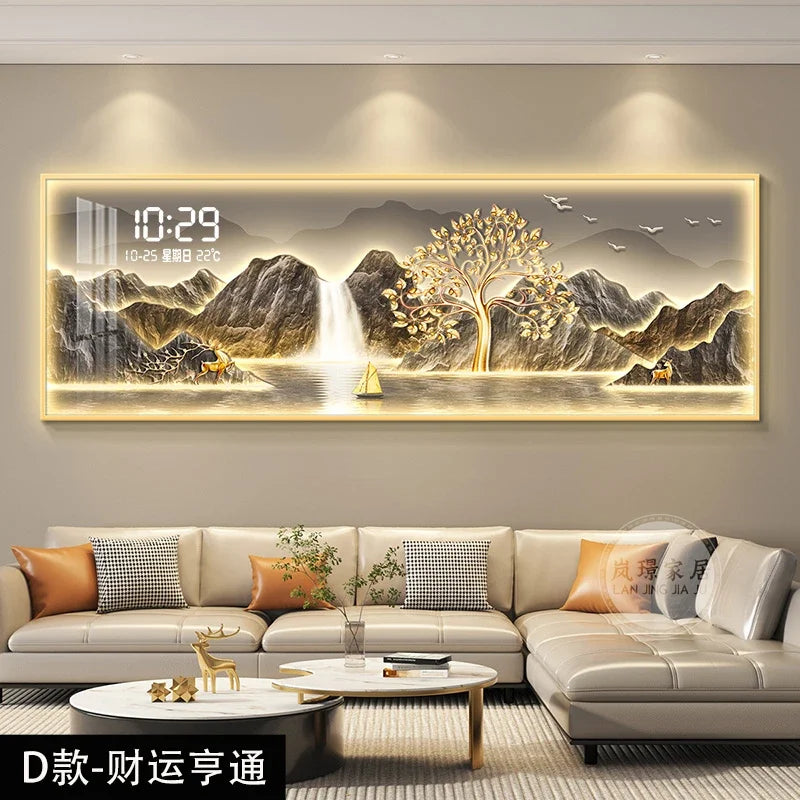 modern digital wall clock - product view 4