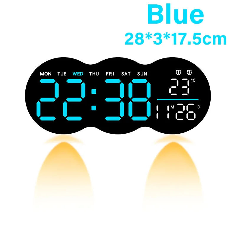 modern digital wall clock - product view 4