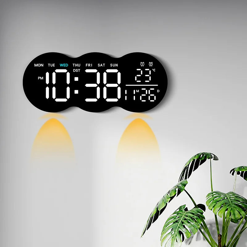 modern digital wall clock - product view 5