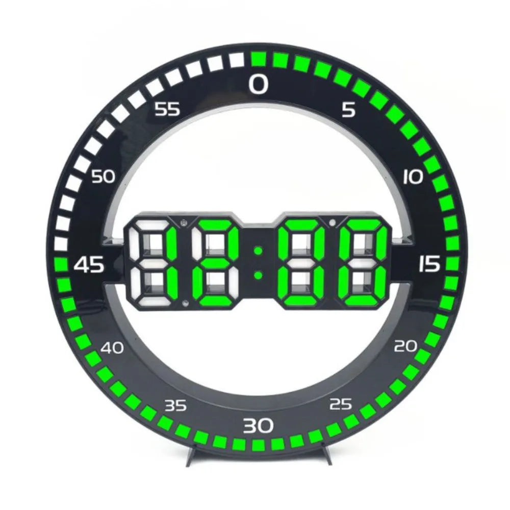 modern digital wall clock - product view 2
