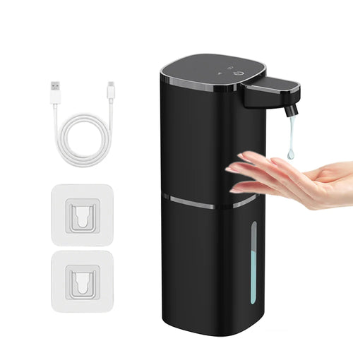 Touchless Automatic Foam Soap Dispenser, Infrared Sensor, 0.25-Second Response, 380 ml, USB Rechargeable, 4 Foam Levels - product view 1