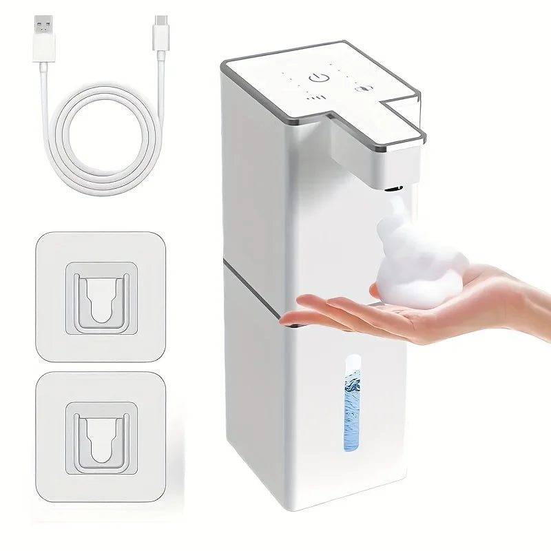 Touchless Automatic Foam Soap Dispenser, Infrared Sensor, 0.25-Second Response, 380 ml, USB Rechargeable, 4 Foam Levels - product view 2