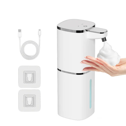 Touchless Automatic Foam Soap Dispenser, Infrared Sensor, 0.25-Second Response, 380 ml, USB Rechargeable, 4 Foam Levels - product view 3