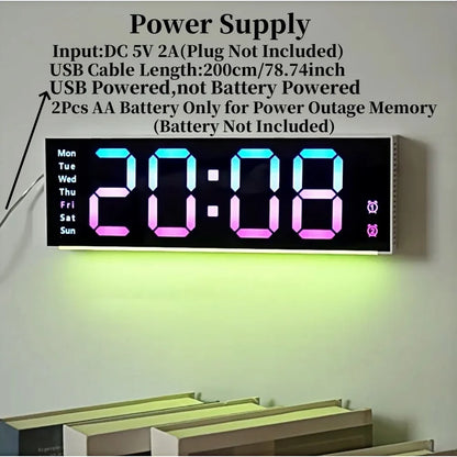 Remote Control Digital Wall Clock, product view 5