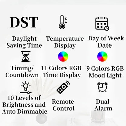 Remote Control Digital Wall Clock, product view 6