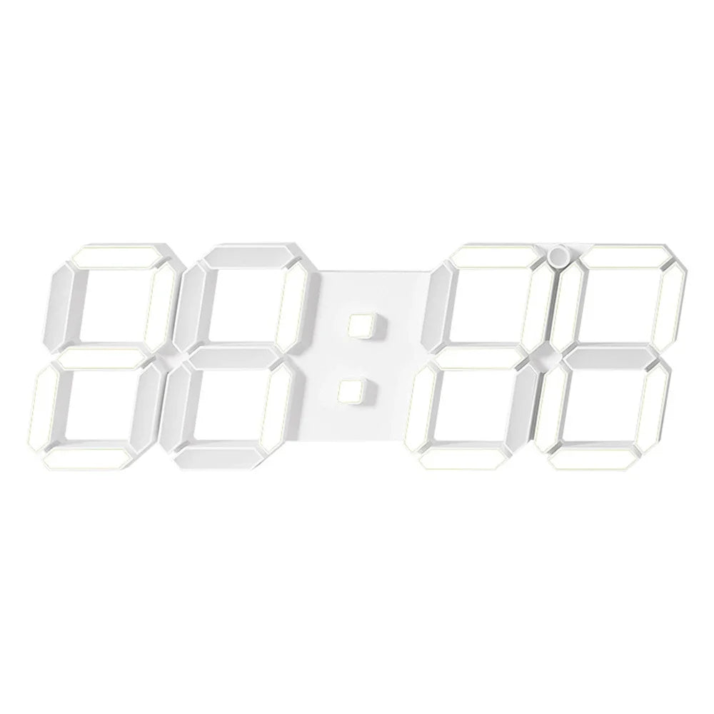 modern digital wall clock - product view 1