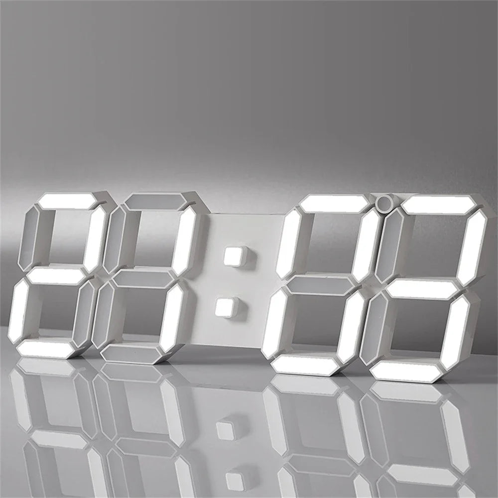 modern digital wall clock - product view 2