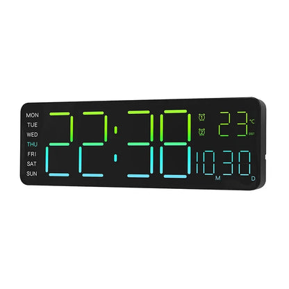 RGB Digital Wall Alarm Clock, product view 1