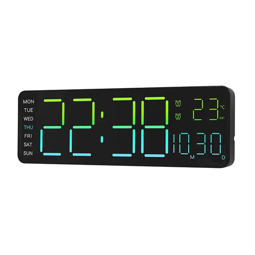 RGB Digital Wall Alarm Clock, product view 1