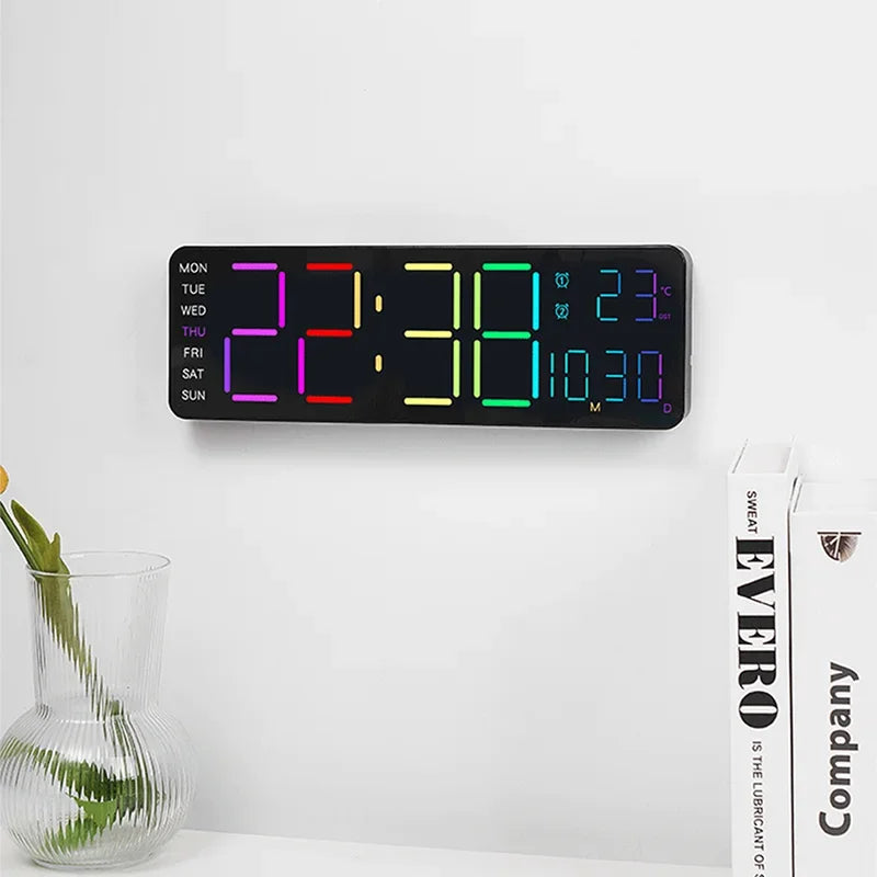 RGB Digital Wall Alarm Clock, product view 6