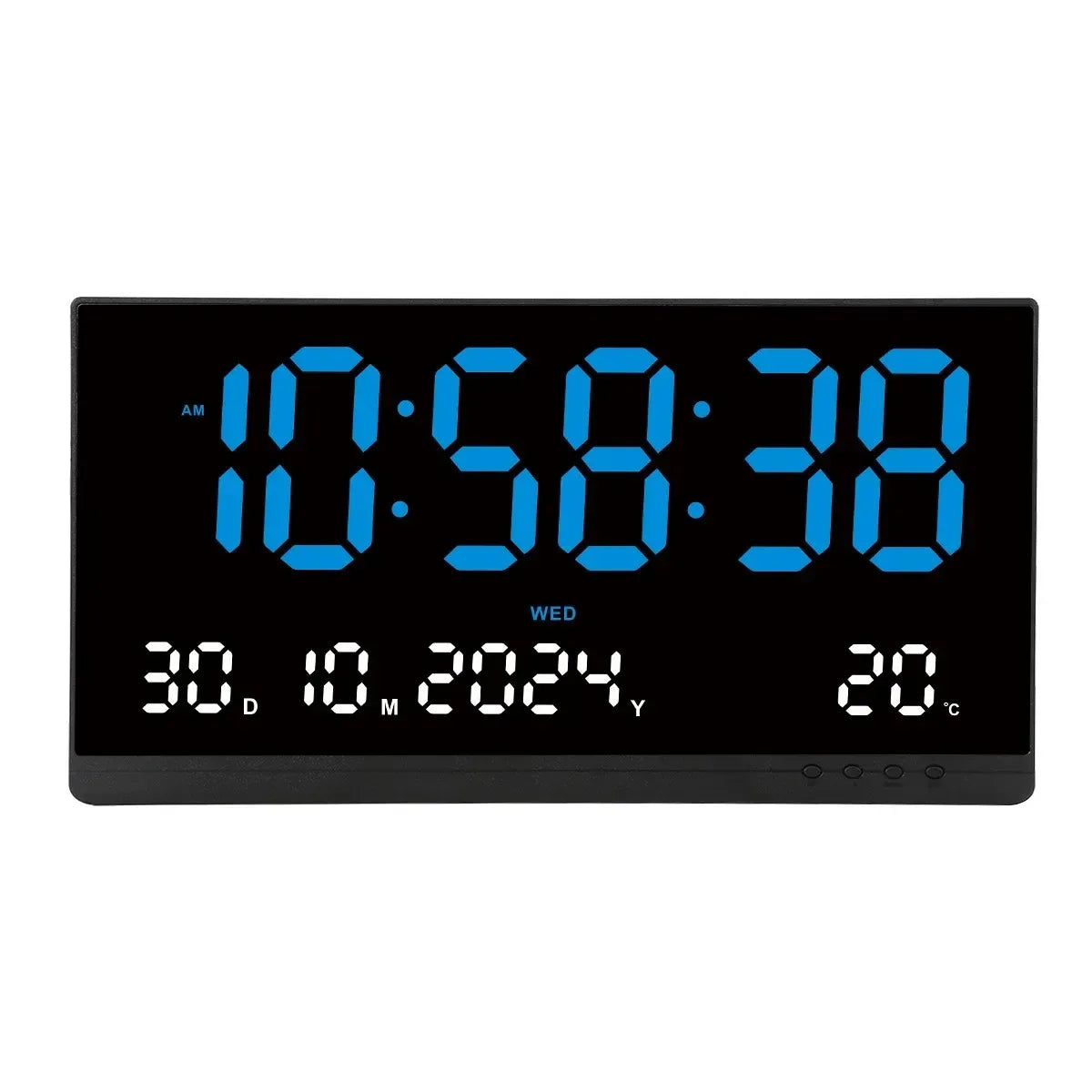 21-Inch Digital Wall Clock, LED Calendar, Temperature Display, 12/24-Hour Format, Adjustable Brightness, USB Powered - product view 3