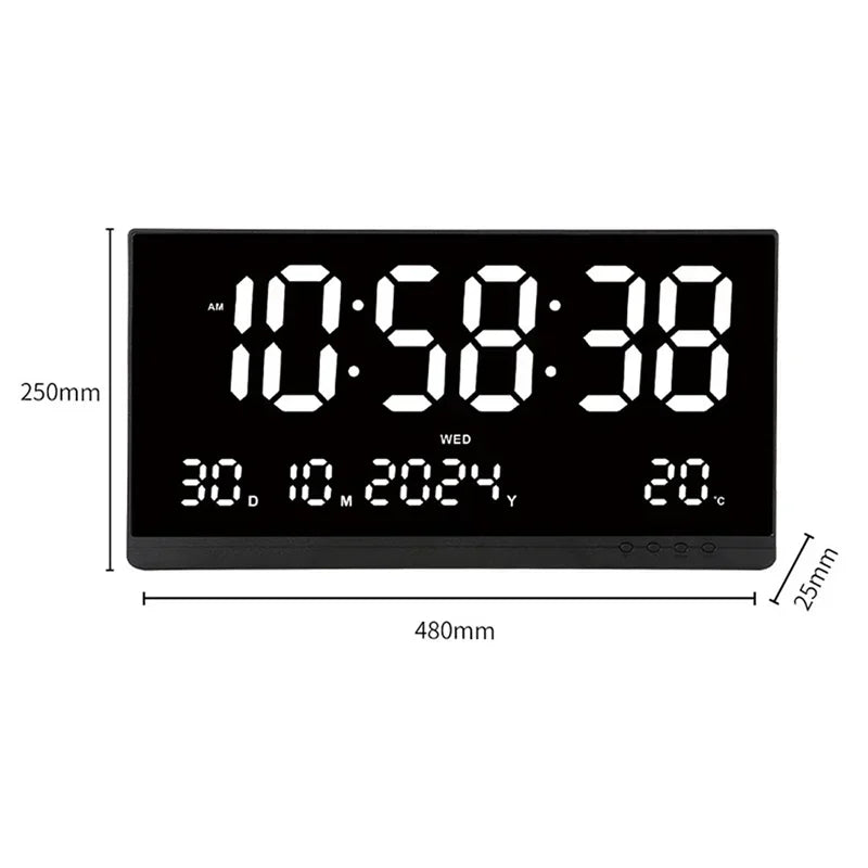 modern digital wall clock - product view 5