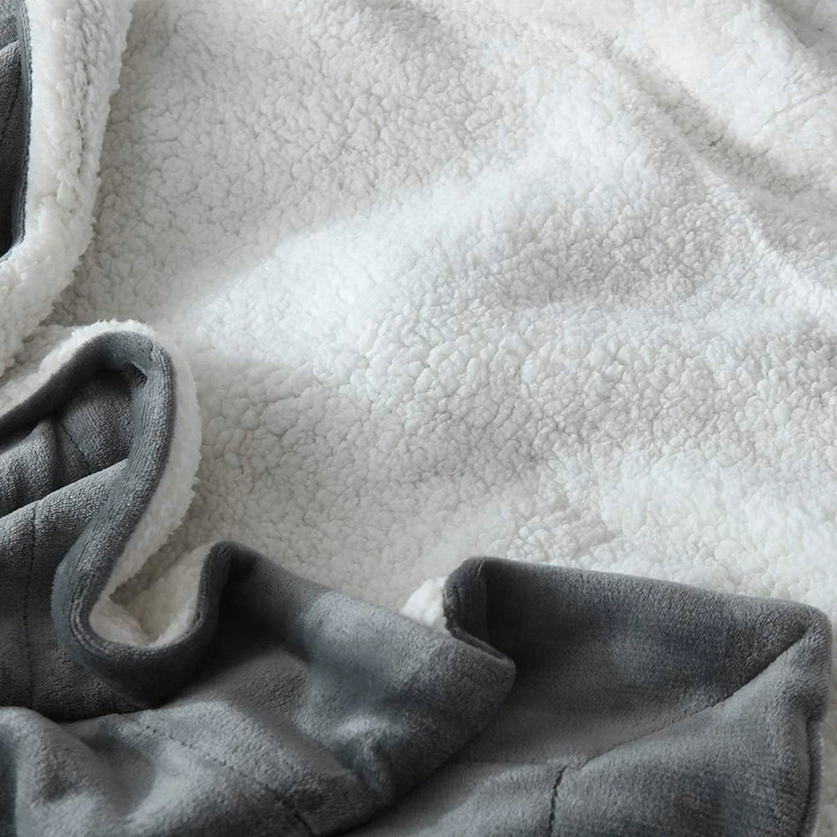 Reversible Sherpa Fleece Throw Blanket, Plush Dual-Sided Plaid Design, 100% Polyester, 130x150cm or 150x200cm - product view 6