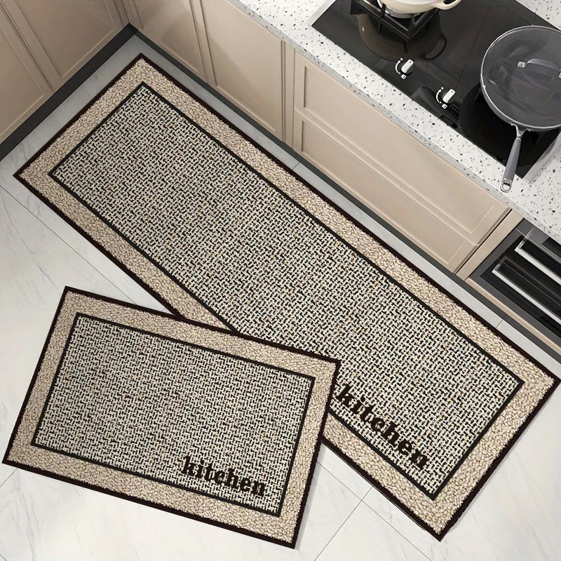 Non-Slip Rubber Kitchen Mat, Machine-Made Solid Floor Runner in 45x60, 80, 120 or 160 cm Sizes for Indoor Rooms - product view 1