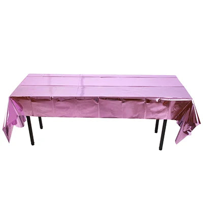 Disposable PVC Tablecloth, Waterproof Rectangular Dining Table Cover for Weddings, Parties and Seasonal Home Décor, 7 Colors - product view 3
