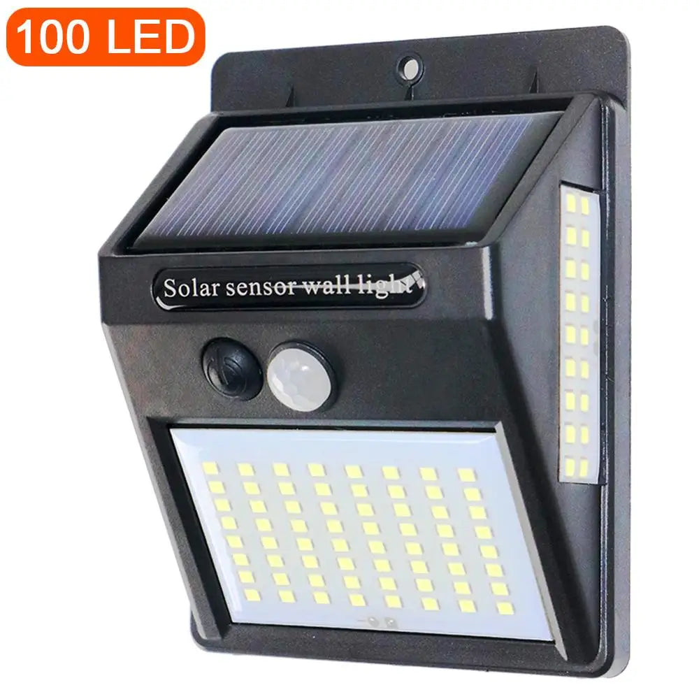 Solar Motion Sensor Wall Light, 100 LED-Style Outdoor Lamp, 3 Modes, 160lm, 120° Sensor, 1–6 Pack - product view 5
