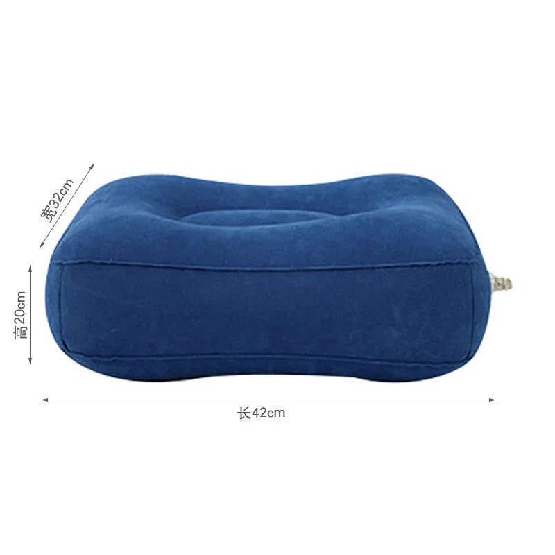 Inflatable Travel Footrest Pillow, Adjustable 1, 2 or 3-Layer Design for Airplane, Train and Car Resting - product view 3