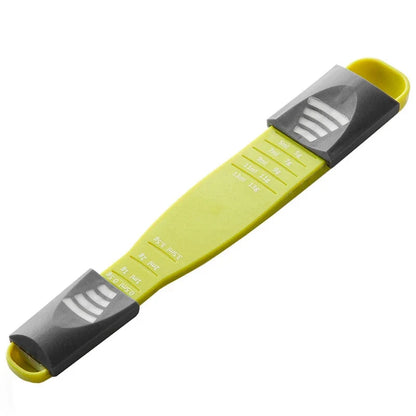 Adjustable Measuring Spoon, Double-Headed Eight-Speed Plastic Baking Spoon for Kitchen Ingredient Quantities - product view 1