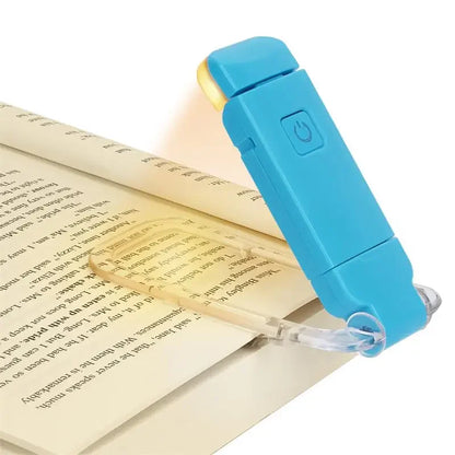 Rechargeable Reading Lamp, Clip-On LED Book Light, 3 Brightness Levels, 3 Color Temperatures, USB Bookmark Design - product view 1