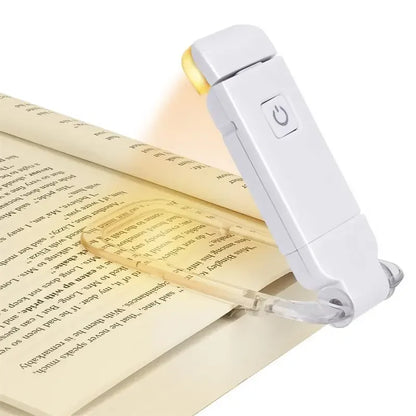Rechargeable Reading Lamp, Clip-On LED Book Light, 3 Brightness Levels, 3 Color Temperatures, USB Bookmark Design - product view 2