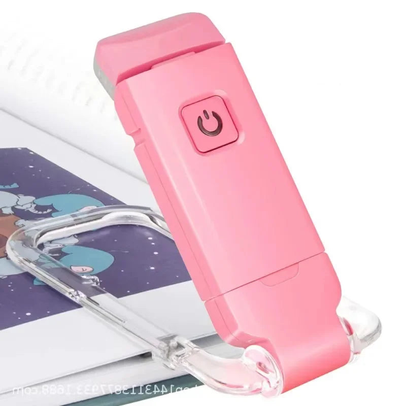 Rechargeable Reading Lamp, Clip-On LED Book Light, 3 Brightness Levels, 3 Color Temperatures, USB Bookmark Design - product view 4