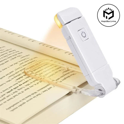 Rechargeable Reading Lamp, Clip-On LED Book Light, 3 Brightness Levels, 3 Color Temperatures, USB Bookmark Design - product view 5