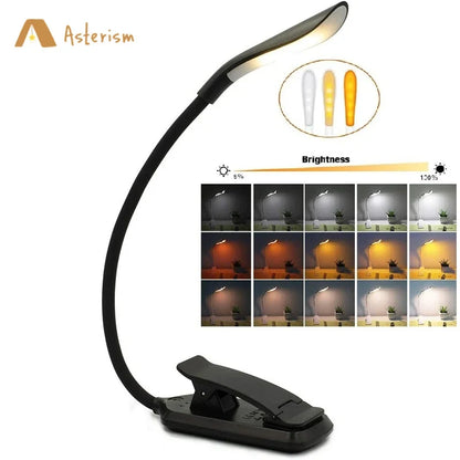USB Rechargeable Clip Book Light, product view 3