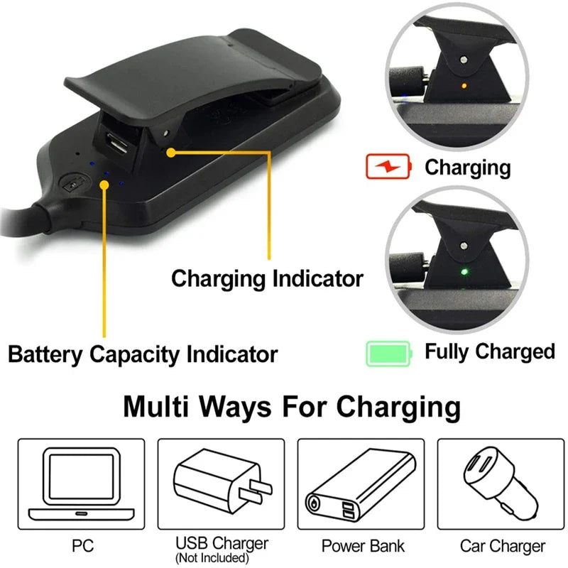 USB Rechargeable Clip Book Light, product view 5