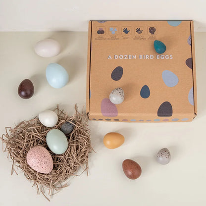 12 Piece Wooden Nest Egg Set, product view 4