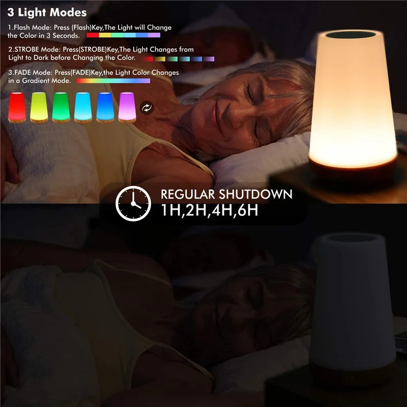 RGB Rechargeable Touch Night Light, product view 5