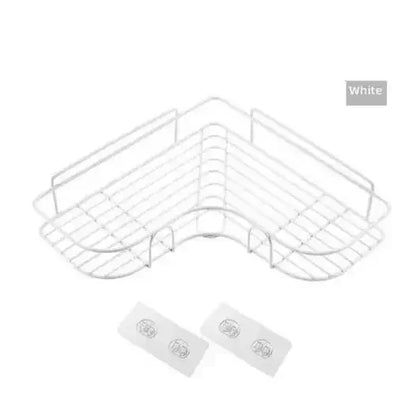 Wall Shelf, Japanese-Style Wrought-Iron Bathroom Storage Rack, Wall-Mounted Single-Tier Display Shelf in Black or White - product view 4