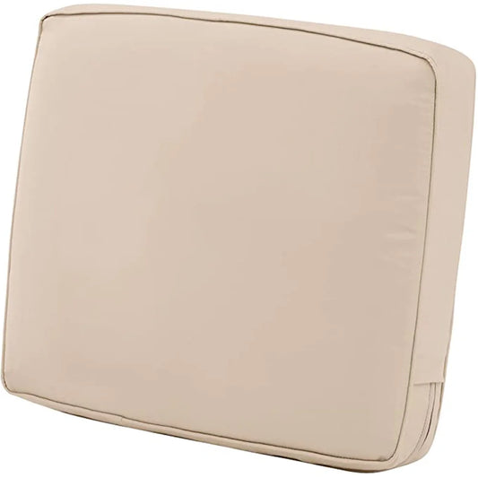 Outdoor Patio Cushion Cover, Water-Resistant Windproof Polyester Seat Slipcover, Square Knitted Design, Multiple Sizes and Colors - product view 1