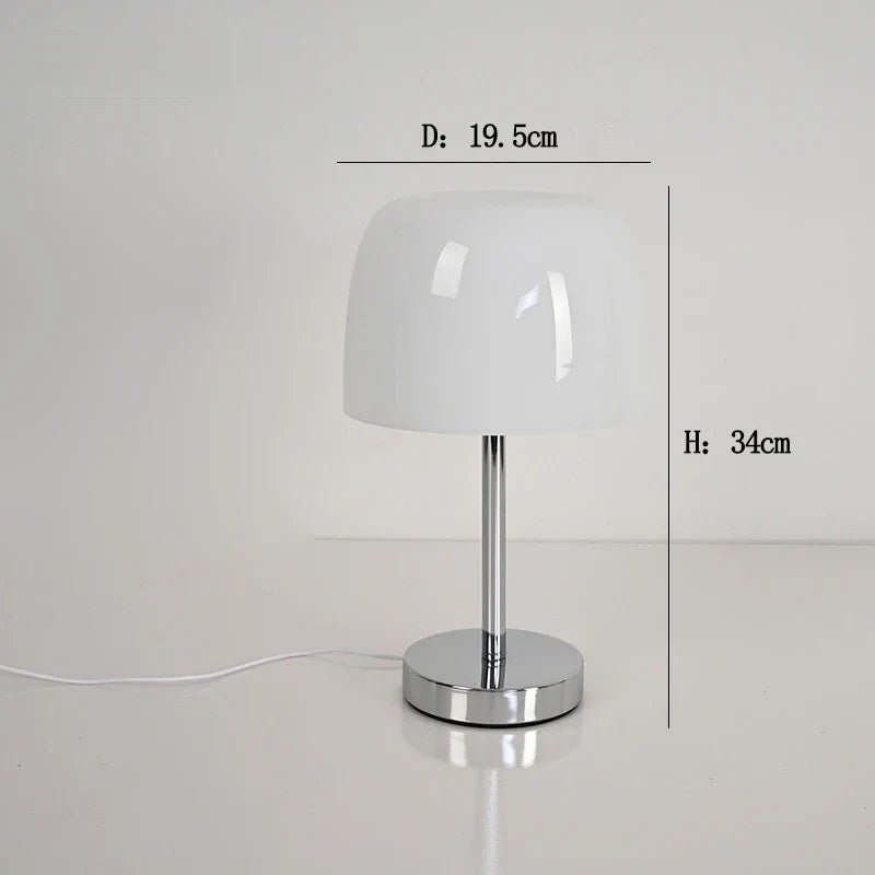 Glass Table Lamp, 6W LED Warm Light, USB Button Switch, 34 cm High for Bedroom, Bedside, Dining Room and Desk - product view 3