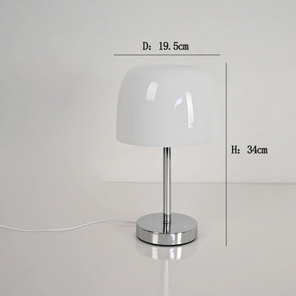 Glass Table Lamp, 6W LED Warm Light, USB Button Switch, 34 cm High for Bedroom, Bedside, Dining Room and Desk - product view 3