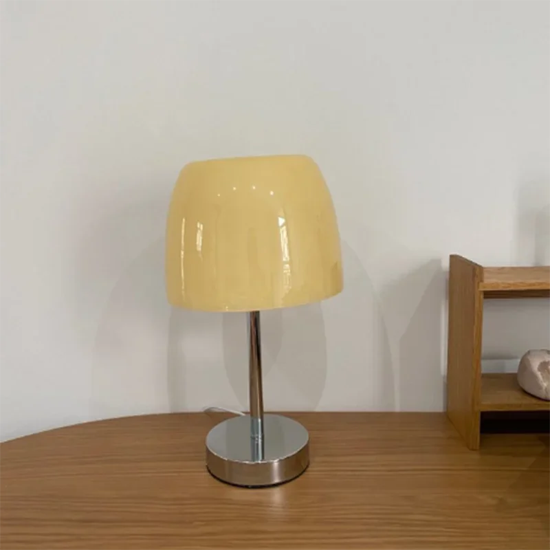 Glass Table Lamp, 6W LED Warm Light, USB Button Switch, 34 cm High for Bedroom, Bedside, Dining Room and Desk - product view 4