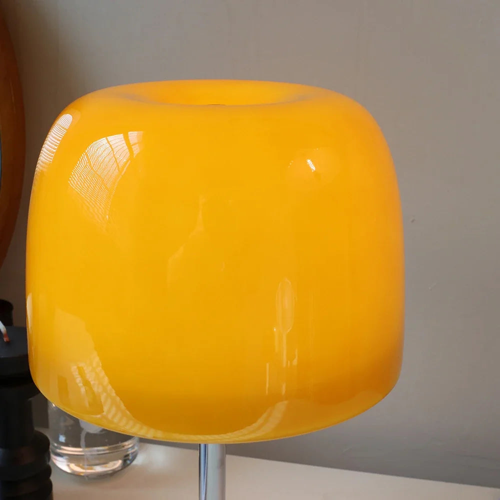 ribbed glass table lamp - product view 6