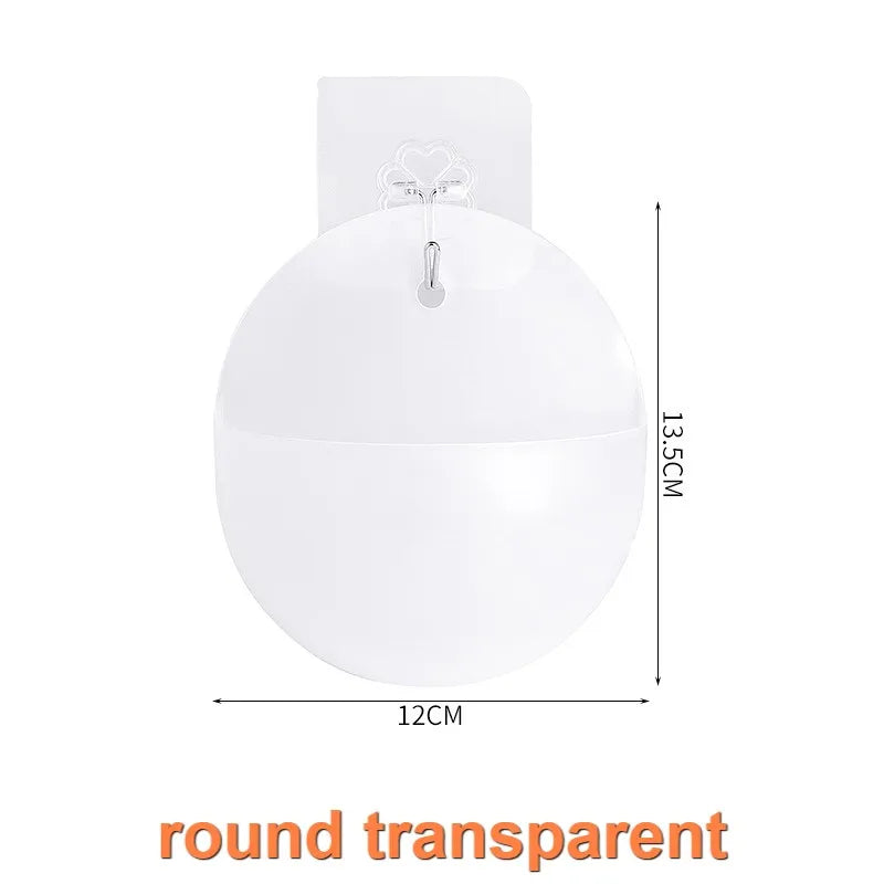 Hanging Balcony Planter, Modern Plastic Wall-Mounted Flower Pot, Round or Cone Shape, 1PC to 10PCS Options - product view 2