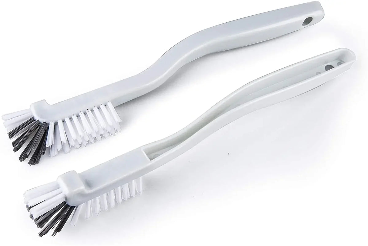 2-Piece Right-Angle Bottle Brush Set, PET Bristles, Curved Handle for Bottles, Sinks, Grout and Narrow Gaps - product view 1