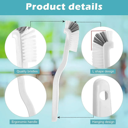 2-Piece Right-Angle Bottle Brush Set, PET Bristles, Curved Handle for Bottles, Sinks, Grout and Narrow Gaps - product view 6