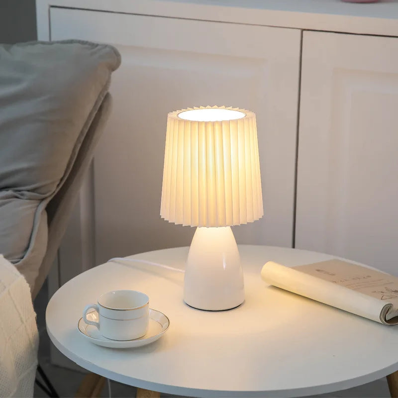 ceramic bedside lamp - product view 1