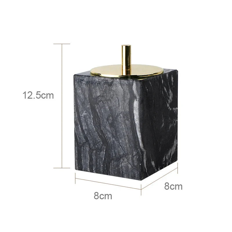 Natural Marble Bathroom Accessories, Soap Dispenser, Toothbrush Holder, Soap Dish, Tray and Cup Options for Countertops - product view 5