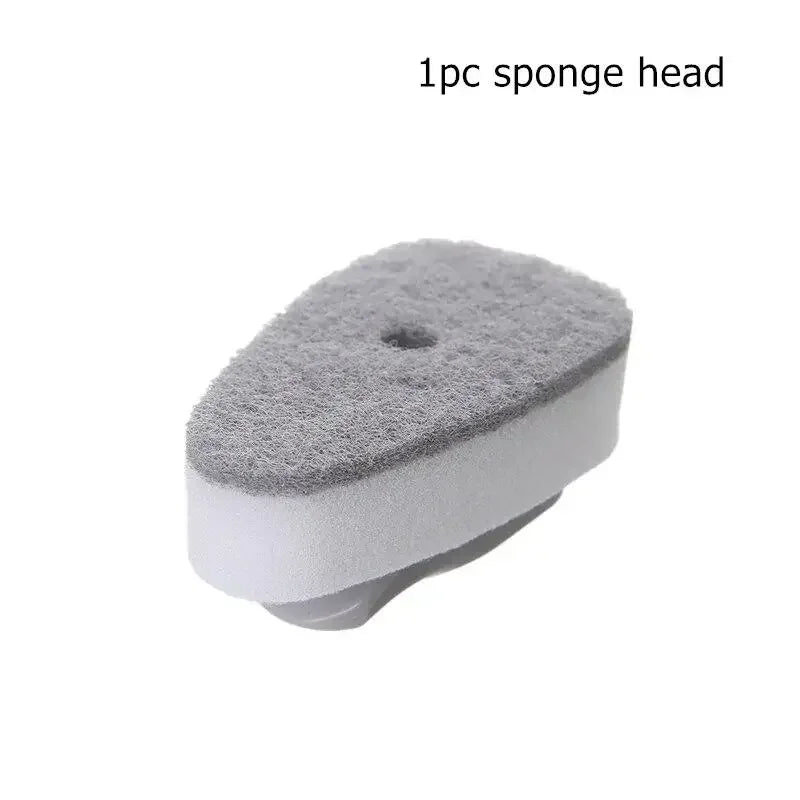 Refillable Soap Dispensing Dish Brush, Sponge Scrubber with 23 cm Handle for Kitchen Bowl and Dish Cleaning - product view 1