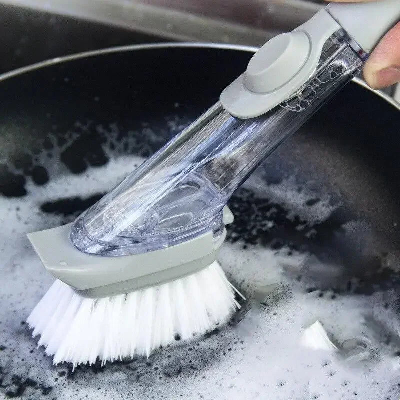 soap dispensing dish brush - product view 6