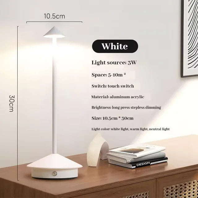 rechargeable table lamp - product view 3