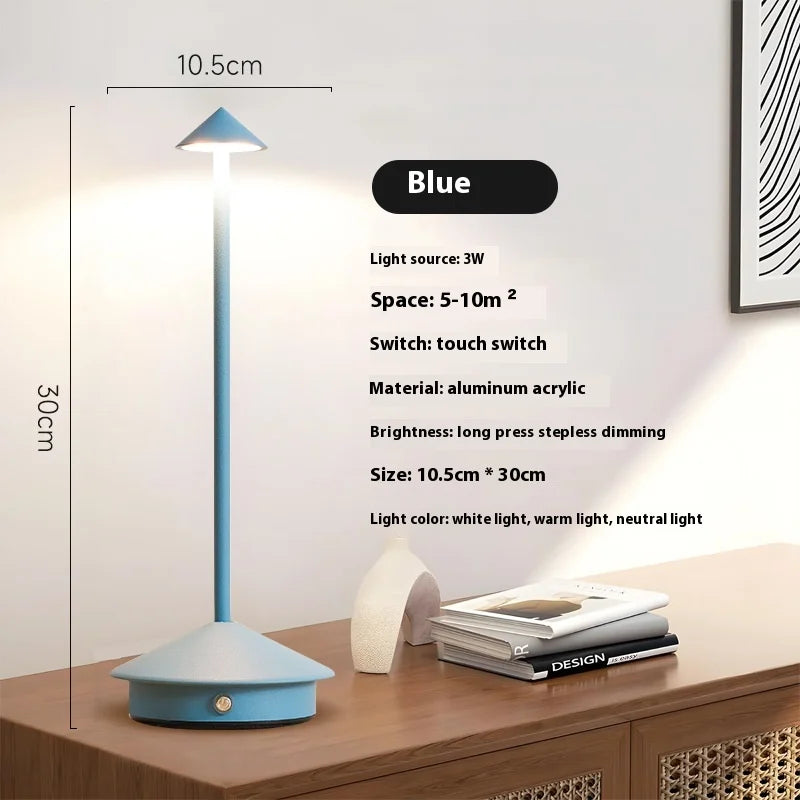 Rechargeable Table Lamp, Touch Control, 3 Brightness Levels, 3000–6500K LED, 2500mAh Battery - product view 5